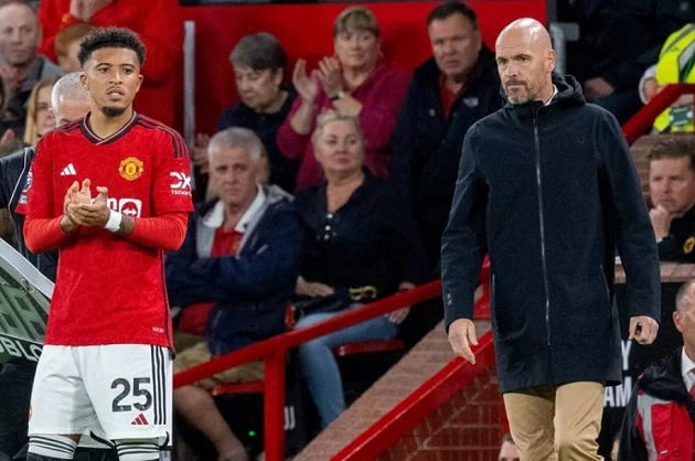 Jadon Sancho returns to Manchester United training ground for Erik ten Hag talks - Bóng Đá